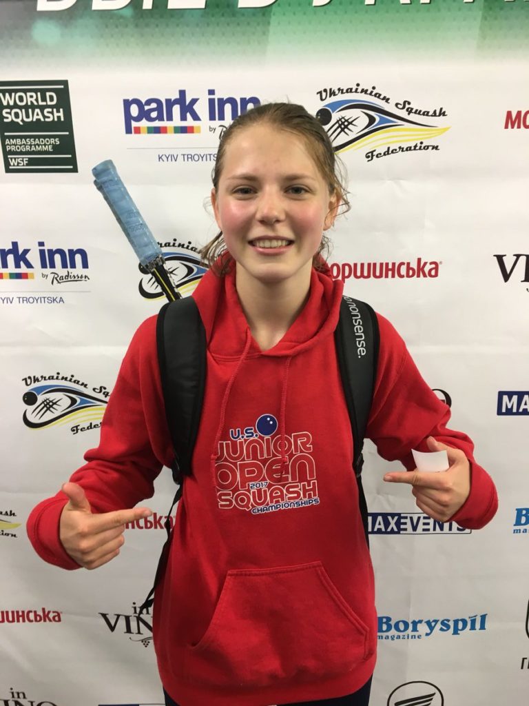 Алина Бушма на чемпионате по сквошу U.S. Junior Open Championships в Америке!