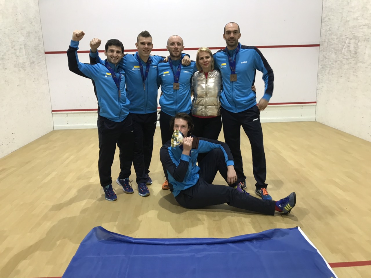 Сборная Украины по сквошу завоевала бронзу на Командном чемпионате Европы